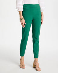 Hunter Green Brigitte™ Slim Pull-On Ankle Pants