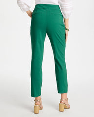 Hunter Green Brigitte™ Slim Pull-On Ankle Pants