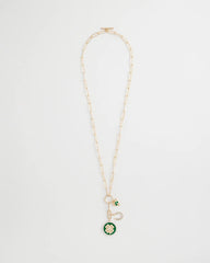 Green Lucky Charm Twice As Nice Necklace