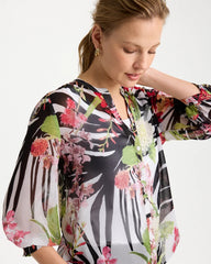 Cherry Lush Georgette Lightweight Printed Blouse