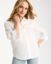 Alabaster Tencel™ Denim Eyelet Shirt