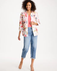 Calypso Coral No Iron™ Stretch Croix Collage Shirt