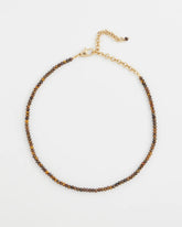Neutral Genuine Tiger's Eye Stone Necklace