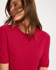 Cherry Lush Ella Short-Sleeve Sweater