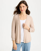 Smokey Taupe Sequined Summer Romance Cardigan