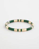 Green Green Enamel Hinge Bangle