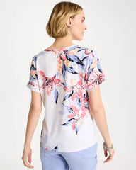 Calypso Coral Zenergy® Lily Drop Shoulder Tee