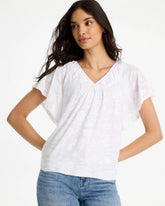Alabaster Burnout Floral Tee
