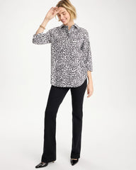 Black No Iron™ Stretch Printed Popover