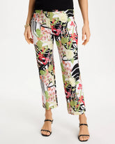 Black Tropical Nights Brigitte™ Straight Crop Pant