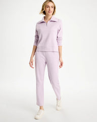 Pale Sweet Pea Zenergy® Beach Slub Cropped Pants