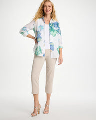 Smokey Taupe Brigitte™ Slim Pull-On Crop Pant