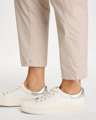 Smokey Taupe Zenergy® Striped UPF Bungee Crop Pants