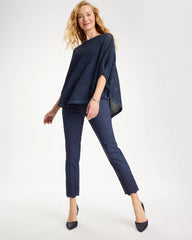 Indigo Brigitte™ Slim Embroidered Pull-On Crop Pant