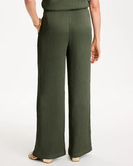 Kelp Forest Petite Travelers™ Crinkle Textured Pants