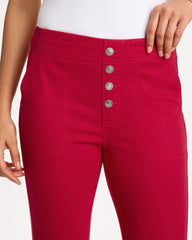Cherry Lush Pull-On Capri Jeans