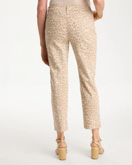 Classic Animal Animal Print Girlfriend Slim Cropped Jeans