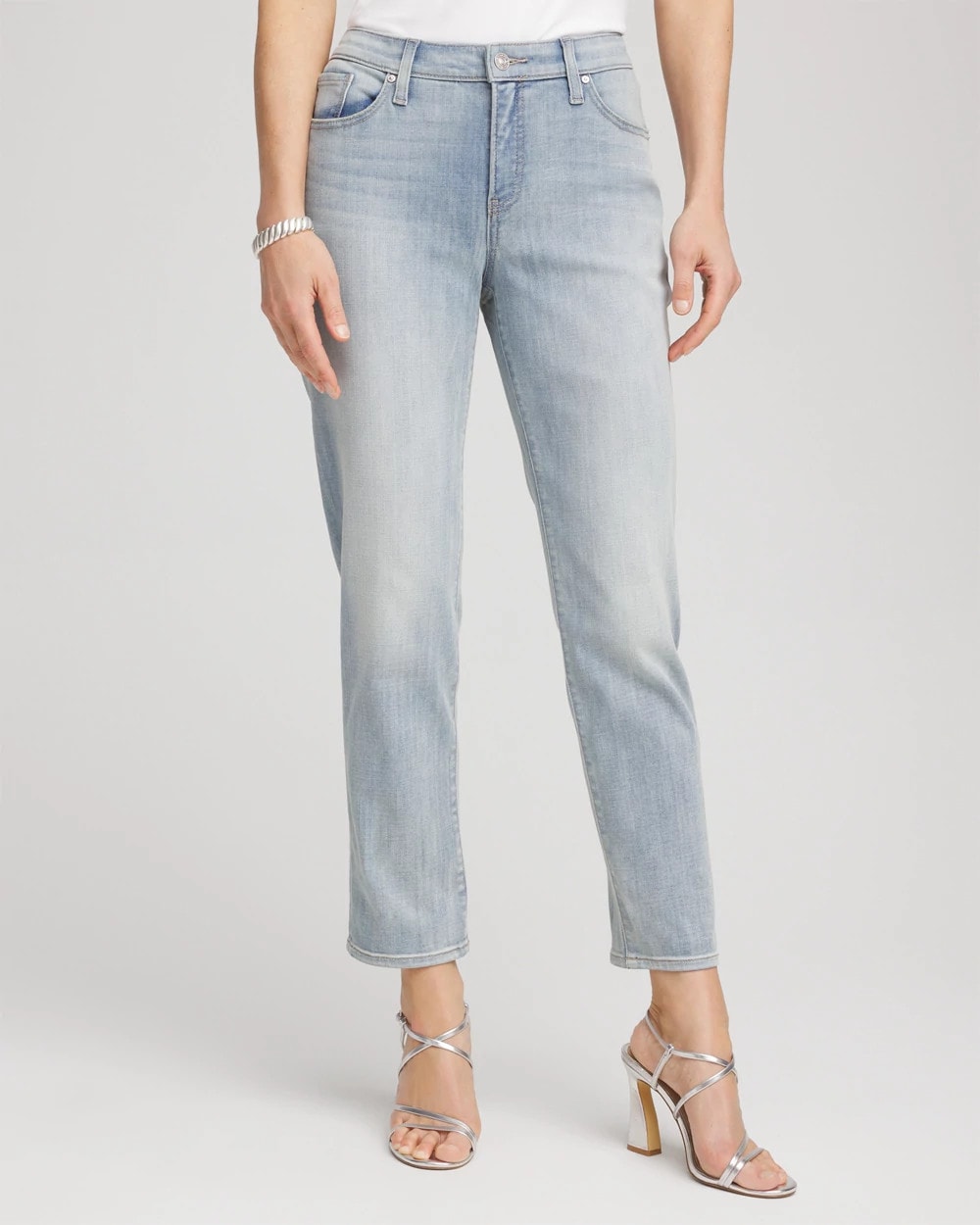 Shasta Indigo Girlfriend Slim Cropped Jeans