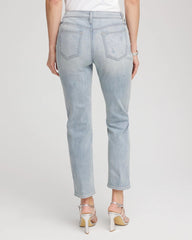 Shasta Indigo Girlfriend Slim Cropped Jeans