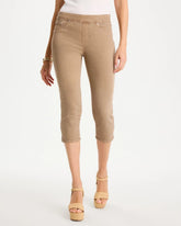 Topaz Smoke Pull-On Capri Jeans