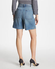 Monaco Indigo Denim Trouser Shorts