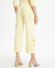 Golden Haze Trouser Cutwork Crop Jeans