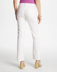 Alabaster Cropped Girlfriend Kick Flare Jeans