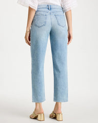 Bahama Indigo Relaxed Boyfriend Rolled Hem Jean