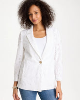 Alabaster Classic Lace Blazer