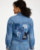 Underwater Indigo Denim Parrot Pocket Jacket