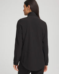 Black Zenergy® UPF Zip Front Jacket