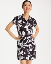 Black Zenergy® UPF Floral Nights Bungee Dress