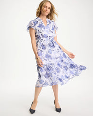 Alabaster Floral Smocked Waist Dress