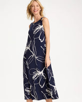 Passport Blue Travelers™ Knit Botanical Jeweled Dress