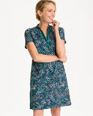 Topanga Green Zenergy® UPF Contrast Trim Dress
