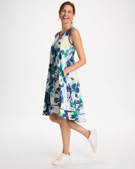 Topanga Green Zenergy® UPF Floral Midi Dress
