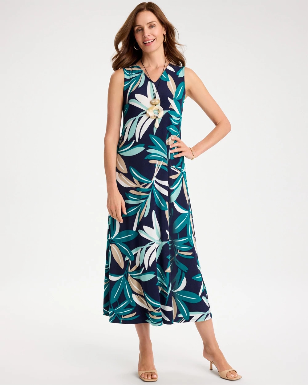Kings Navy Travelers™ Palm Maxi Dress