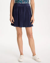 Passport Blue Zenergy® Micro Plisse Pull-On Skort