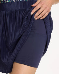 Passport Blue Zenergy® Micro Plisse Pull-On Skort
