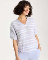 Indigo Ice Zenergy® Striped Gauze Lounge Shirt