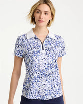 Amparo Blue Zenergy® UPF Half-Zip Collared Pullover Top