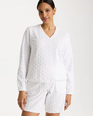 Alabaster Zenergy® Terry Cloth Jacquard Top