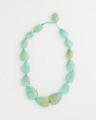 Turquoise Ocean Resin Beaded Necklace