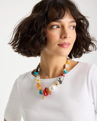 Multi Chico's Originals Short Beaded Necklace
