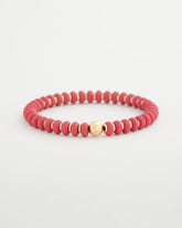 Coral Coral Inspired Round Stretch Bracelet