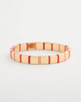 Coral Glam Goldtone Slice Stretch Bracelet
