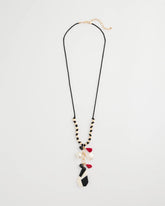 Multi Corded Short Pendant Necklace