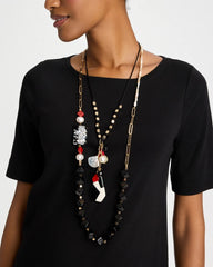 Multi Asymmetrical Long Single-Strand Necklace
