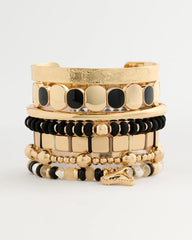 Black Shark's Tooth Stretch Bracelet