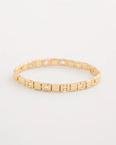 Gold Glam Slice Stretch Bracelet